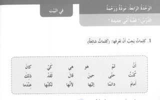 حل درس أمي الجديدة كتاب النشاط عربي رابع