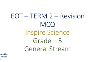 مراجعة حسب الهيكل العلوم المتكاملة الصف الخامس انسبير الفصل الثاني
