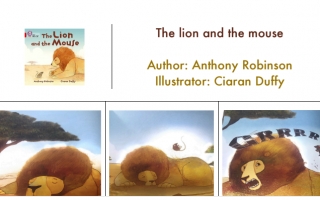 أوراق عمل The lion and the mouse لغة إنجليزية الصف الثاني