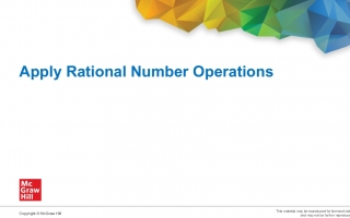 حل درس Apply Rational Number Operations الرياضيات منهج انجليزي الصف السابع