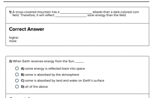 أوراق عمل Solar Energy on Earth العلوم منهج انجليزي الصف السادس