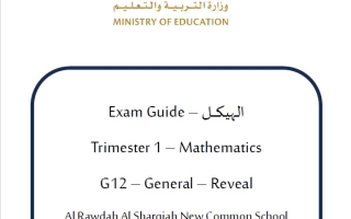 تجميع أسئلة الهيكل الوزاري الرياضيات المتكاملة الصف الثاني عشر ريفيل عام