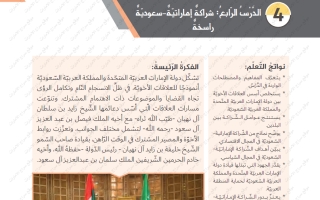 حل درس شراكة إماراتية سعودية راسخة اجتماعيات تاسع
