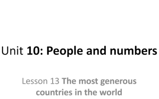 حل درس The most generous countries in the world اللغة الإنجليزية الصف السابع