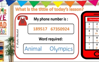 حل درس Animal Olympics اللغة الإنجليزية الصف الرابع