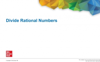 حل درس Divide Rational Numbers الرياضيات منهج انجليزي الصف السابع
