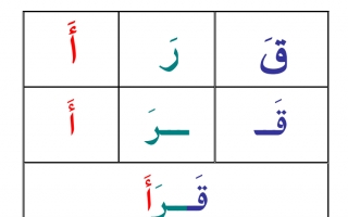 مذكرة تهجئة وقراءة الحروف اللغة العربية الصف الأول